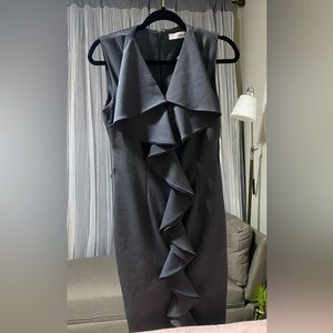 CALVIN KLEIN Herringbone Knee-Length